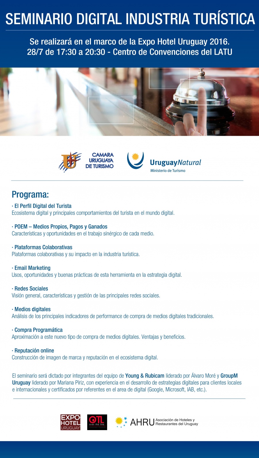 SEMINARIO DIGITAL INDUSTRIA TUR&Iacute;STICA
