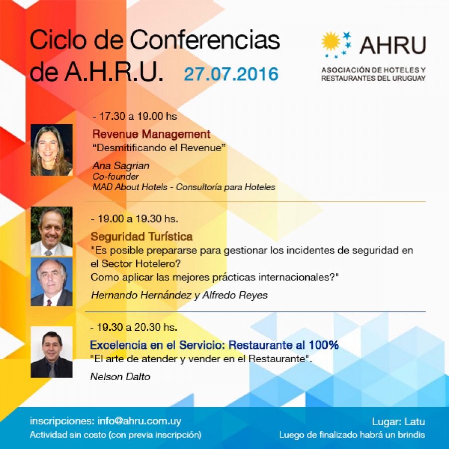 Ciclo de Conferencias - AHRU - EXPOHOTEL 2016
