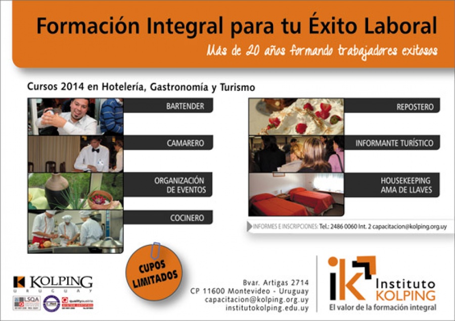 KOLPING - Cursos Turismo y Gastronom&iacute;a 2014